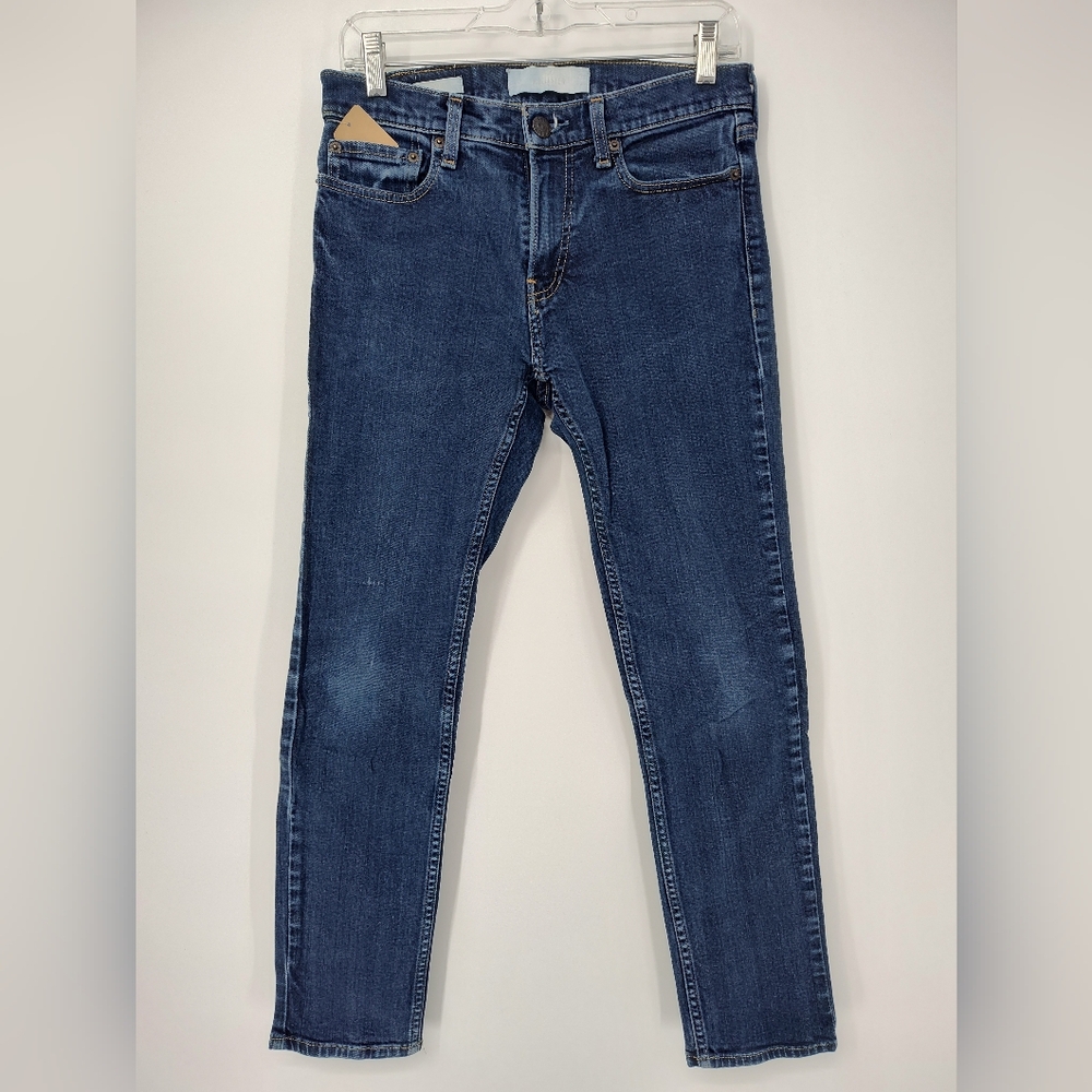 Hollister Women's Dark Blue Skinny Jeans Size 29x30